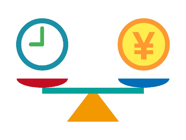 時間とお金の天秤ばかり
